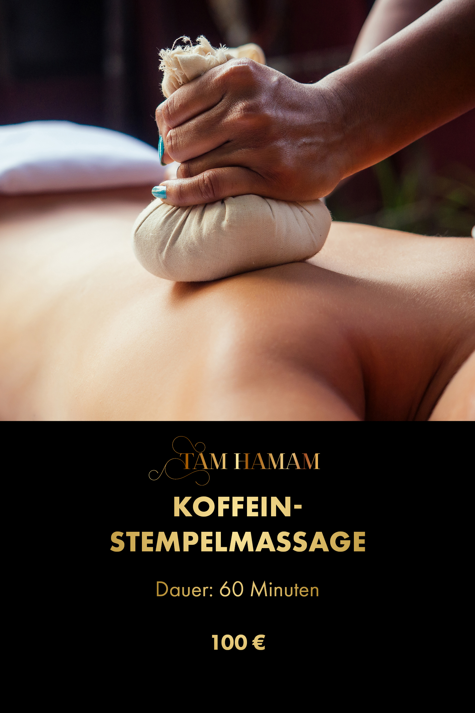 Koffein-Stempelmassage