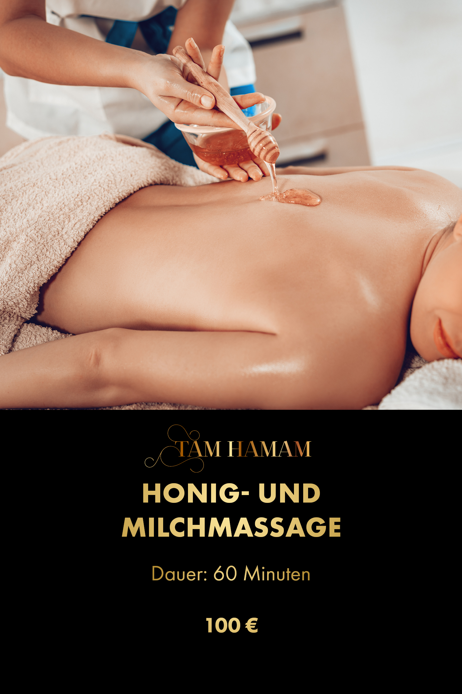 Honig- und  Milchmassage